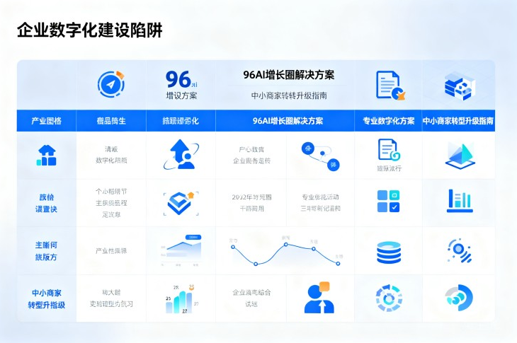 规避企业数字化建设各类陷阱，96AI 增长圈为鲁企提供落地解决方案，助推中小商家转型升级