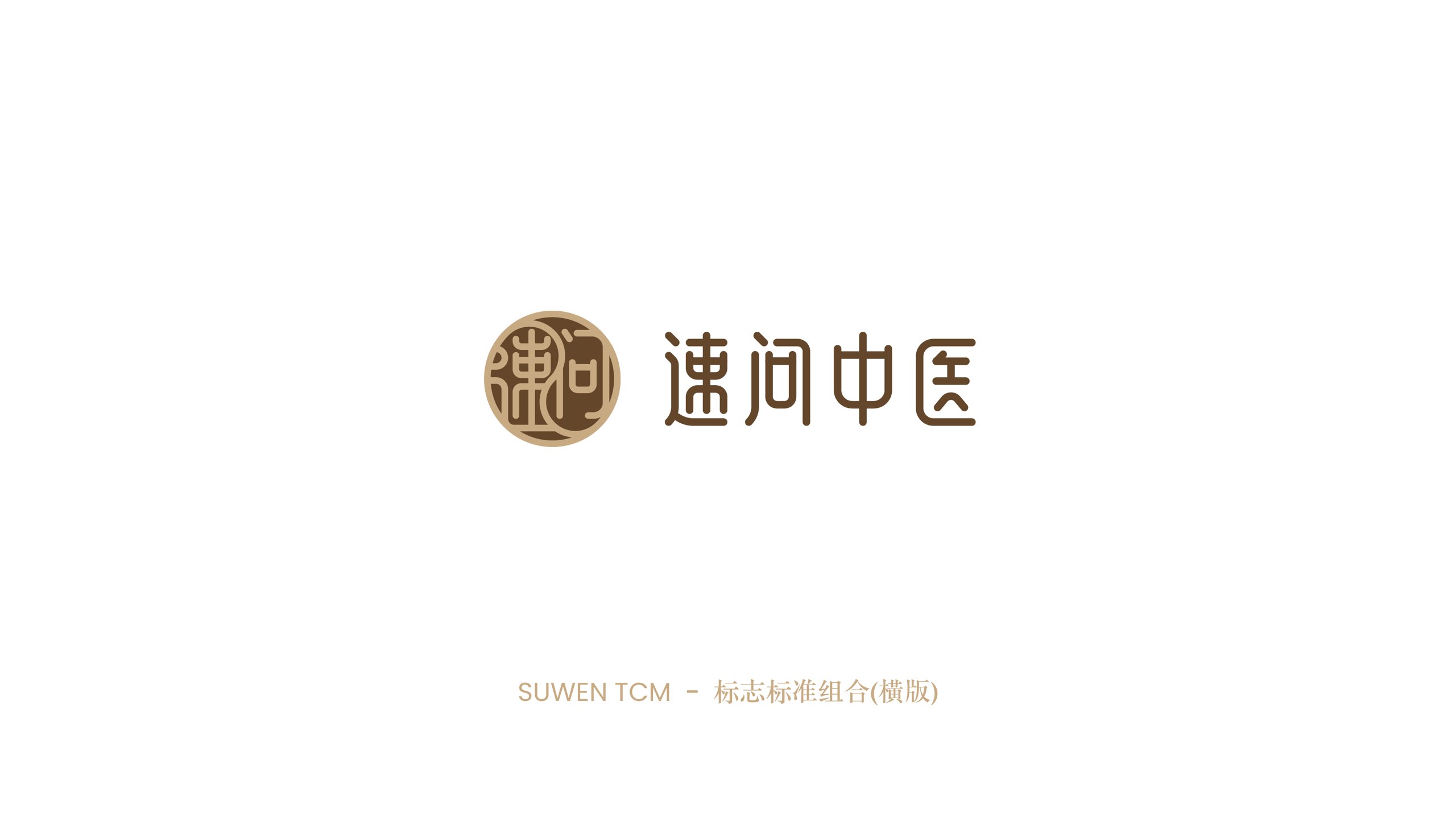 速问中医方案B圆形图标与中文字标横版组合