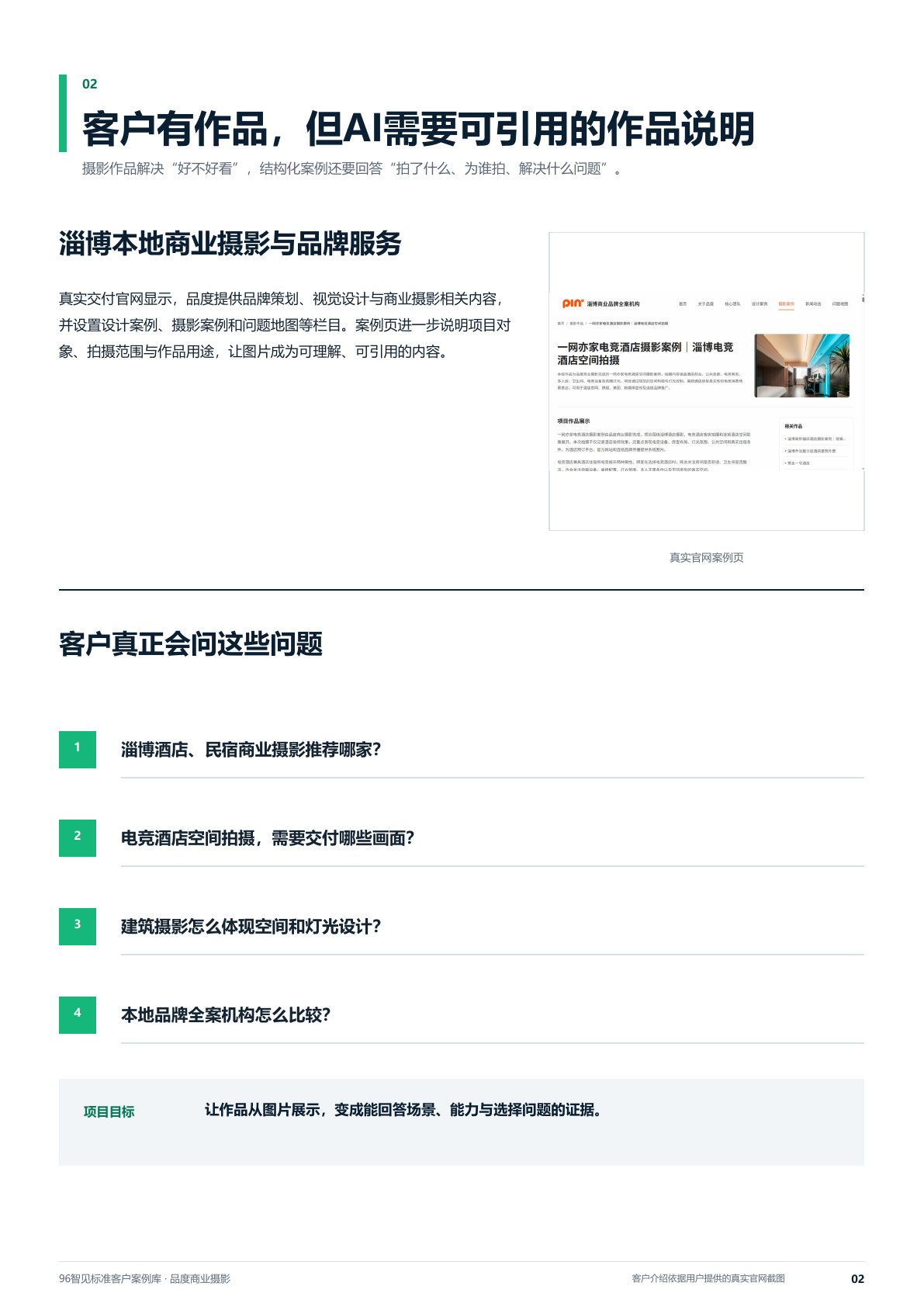 品度商业摄影GEO案例|官网案例、外部信源与作品引用追踪