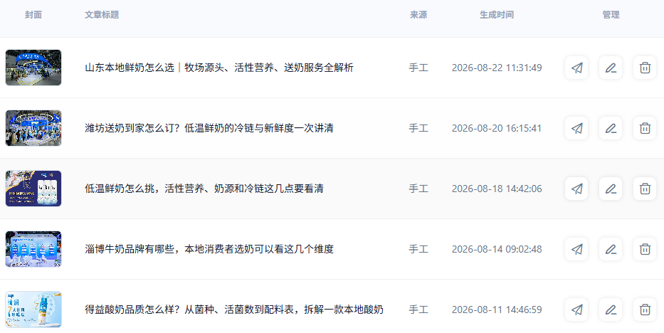 96智见消费品牌文章管理列表