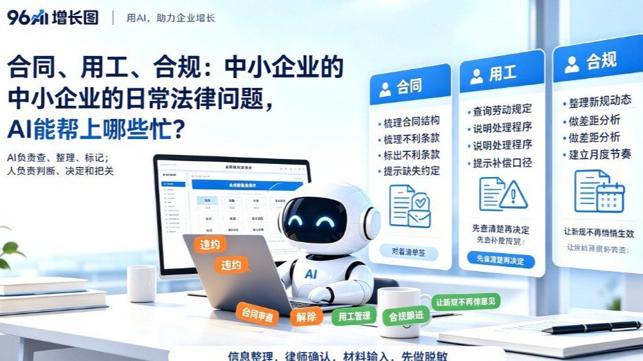 合同、用工、合规：中小企业的日常法律问题，AI能帮上哪些忙？