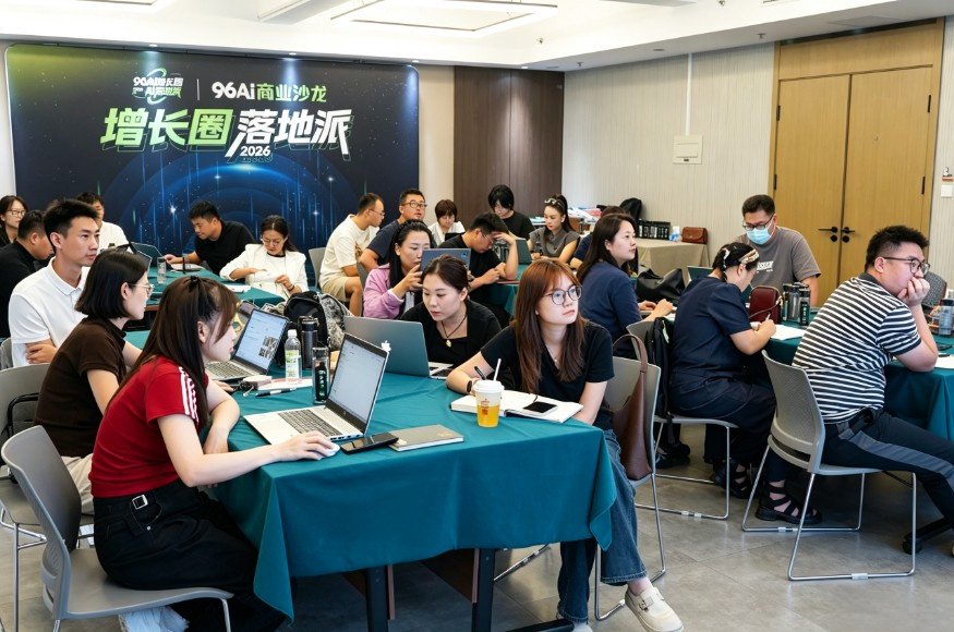 96AI 增长圈第24期商业沙龙教学现场